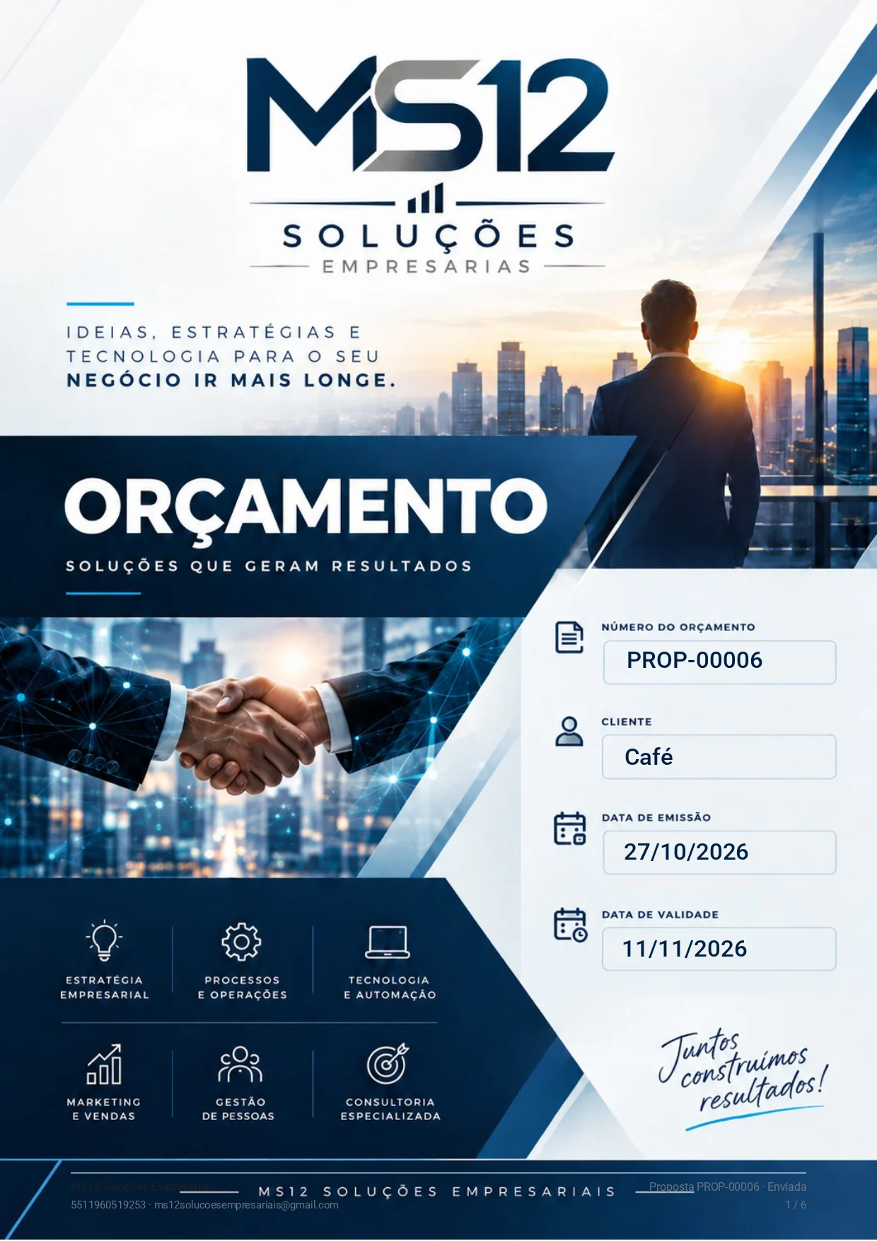 Proposta MS12 — Presença digital Café Aroma da Serra (exemplo) — página 1